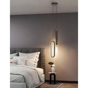 Modern Geometric Dual-Element LED Pendant Light