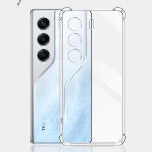 Tecno Camon 40 pro Smooth Shockproof  Transparent  Case 