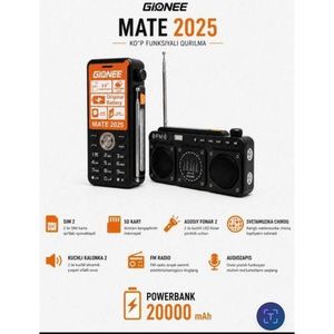 Gionee  Mate 2025- 2.8 inches Large Display,FM Phone,Torch light and Power bank