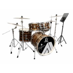 Advanced Pork Pie USA Custom Professional 5-Piece Acoustic Drum Set – Premium Maple Shells with Cymbals & Hardware