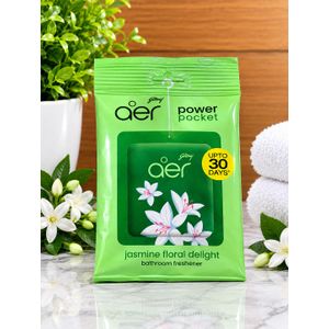 Godrej aer Power Pocket Bathroom Freshener – Jasmine Floral Delight  