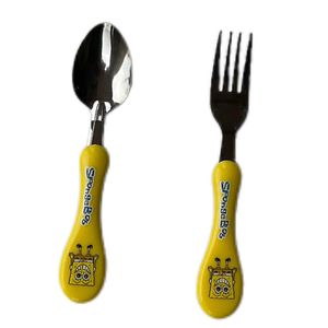 Cutlery Set With Case For Kids (spoon, Fork) - SpongeBob 