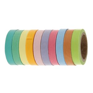 Solid Foil Washi Tape Decorative Self Adhesive Masking Tape 15mm x 10  Meters (Gold+Silver+Rose Gold) 