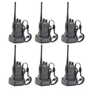 Baofeng Security Phone BF-888s UHF Walkie Talkie 6 pieces and ear pieces