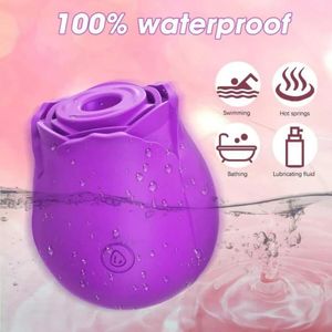 10 Speed Rose Suker Vibrator G-spot Dildo Clitoris Stimulating Sucking Female Sex Toy USB Rechargeable Rose-shaped Mini Massager