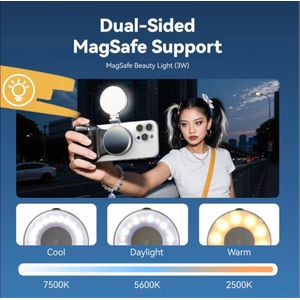 TELESIN Magnetic Phone Camera Grip, Wireless Shutter Handle for iPhone and Android, Portable Selfie Stabilizer, Detachable Remote Control, Screw Threaded Tripod Mount, Ergonomic Vlog Stand, Travel Photography Gear, Compact Mobile Rig.