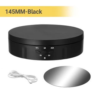 13.8cm Electric Rotating Turntable Display Stand with Mirror Finish
