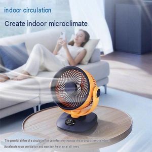 Portable Rechargeable Desk Fan with Digital Display – USB Powered 4-Speed Personal Cooling Fan, 360° Adjustable Tilt, Quiet Mini Table Fan with Stable Base for Home, Office, Bedroom, Study, Travel & Dorm