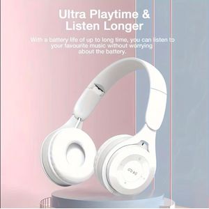 Y08 Kids  Bluetooth Headphones, Over Ear Children's Wireless Bluetooth 5.3 Headsets, Built-in Mic, Comfortable Wear & HD Sound, Kids Headphones for Boys Girls School Travel iPad Tablet. Y08 ( White )