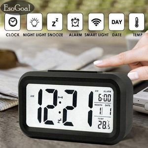 Innovative LED Digital Alarm Clock with Time & Date Display – Battery Powered