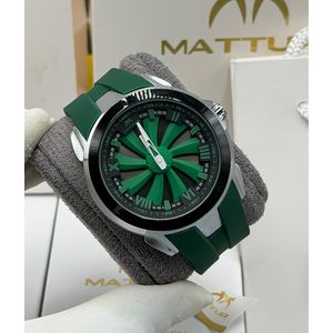  Long Lasting / Non Fading Sophisticated Chronograph Diamond Green Wristwatch