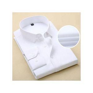 Luxury Executive Cotton Office Shirt for Men Business Wear White