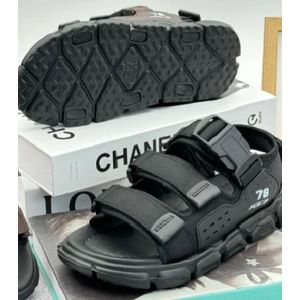 Adult children boy girl school Sandals - Black 