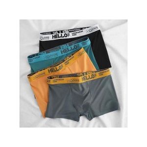 Berrykey 4Pcs Men's Underwear Breathable Stretch Premium Comfortable Boxer Briefs