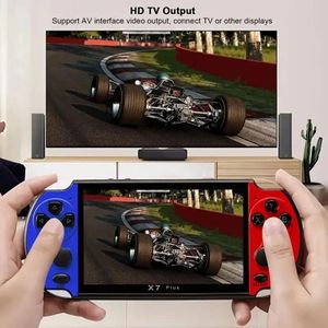 X7 Plus Game Game Console Built-in Clic Games Portable MinVideo Player 5.1inch IPS Screen 6800 Clic Games