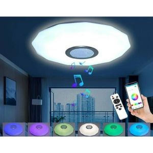 Bluetooth music remote control ceiling light, 30CM, 36W, white/warm white/RGB colors, dynamic lighting effects