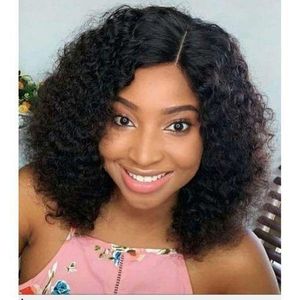 Natural Curly Hair Wig With Closure