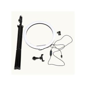 10-Inch USB LED Ring Light with 2.1m Adjustable Tripod Stand & Phone Holder for Photography, Video Recording, Live Streaming & Makeup