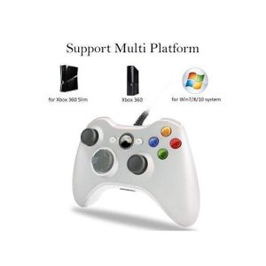 Microsoft  Xbox 360 Wired Controller Pad - Latest Edition-WHITE