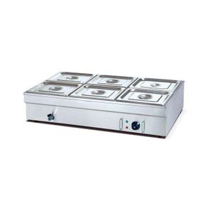 Electric 6 plate Bain Marie Warmer