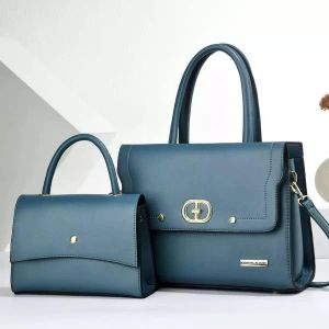 Women’s Elegant 2-Piece Handbag Set – Green 
