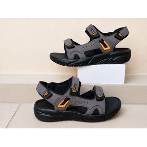 Fuse Men's Outdoor  Sandals-Grey & Black