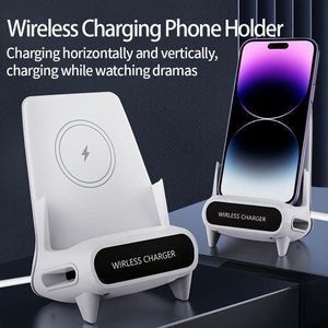 Bracket S90 Wireless Charger Stand Pad Desktop Mobile Phone Holder 15W Fast Charging Station