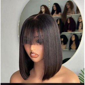 SDD closure fringe bob wig