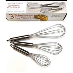 3in1 Set Of Egg Whisk