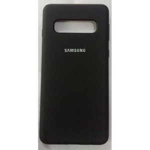 Samsung Galaxy S10 Silicone Back Case _Black + Free Screen Guard