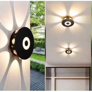 Modern LED Sunflower Effect Round Wall Lamp