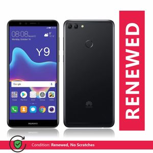 Huawei Y9 Smartphone, Androidsystem,8GBRAM +256GBROM,5.65"Display, 2160x1080px Resolution, 4CamerasFront camera 13 million+2 million pixels, rear camera 16million+2million pixels,3340 mAh Battery, Dual Sim, black