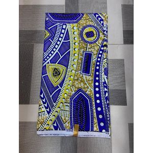 STONED EMBELLISHED SUPER WAX ANKARA FABRIC 6YARDS