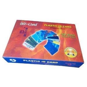 Buyor  Double Sides Plastic ID Card Consumables - 50 Sets