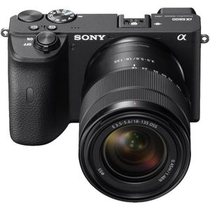 Sony Alpha 6600 Mirrorless APS C Camera With 18 135 mm Zoom Lens and 0.02 sec. Fast AF, Real Time Eye AF For Human And Animal, 5 Axis In Body Optical Image Stabilisation, 