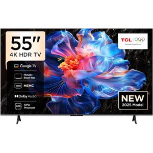 TCL  55-Inch  4K UHD HDR,  HDR 10, AiPQ Processor, Dolby Audio, MEMC, Bezel-less Design,Smart Google TV 55P6K  