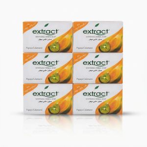 Extract Papaya Lightening Herbal Bathing Soap X 12 Pcs