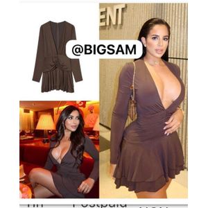 Beautiful ladies show back short gown