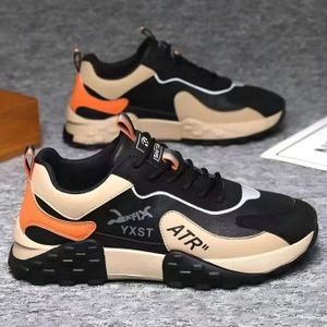 Men Shoes Wear-Resistant Sneakers Comfortable Casual Sneakers Non-Slip Sneakers-Black