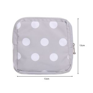 Small Cute Cosmetic Bags Floral Plaid Print Sanitary Napkin Holder Pouch  Girl Women Coin Money Card