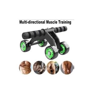4-Wheel Ab Roller Abdominal Exercise Wheel - Core Workout Equipment For Home Gym