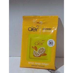 Godrej Aer Power Pocket Bathroom Freshener - Lemon Tangy Delight