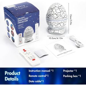 Galaxy Nightlight Projector with Remote Control, Built-in Speaker, Sleep Mode, and Customizable Starry Sky Effect