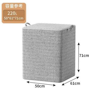 Lightweight Storage Bag 220L – Foldable Laundry Basket, Organizer with Zipper & Reinforced Handles Clothes, Bedding, Blanket & Toy Storage, Multi-Purpose Storage Bin, Heavy-Duty Storage Zipper Bag Durable Handle Organizer for Clothes, Comforters, Pillows 