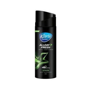 Karis Premium All Day Fresh SPARK Body Deodorant Spray (200 ml)