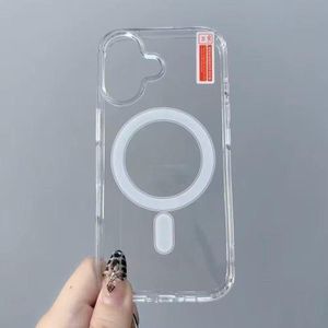 Transparent acrylic phone case with clear magnetic case for iPhone 17