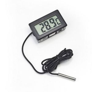 ORIA Refrigerator Thermometer with Large LCD Display, 2 Pack Digital Freezer  Thermometer, Black 