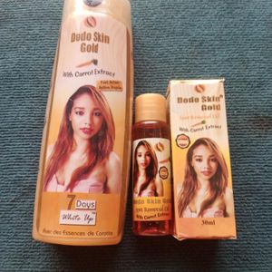 Dodo skin gold lotion and spot removal oil 