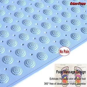 2 Pcs- Non-Slip Bathroom Foot Massage Rubber Floormat