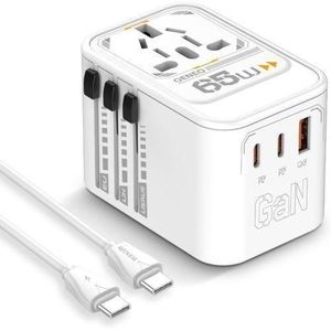 LDNIO   Z6 65W GaN high power travel adapter with 3 port 65W